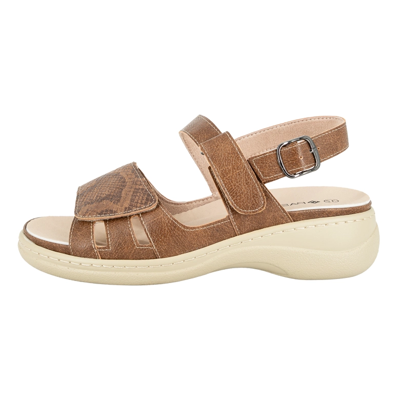 SANDALIA CONFORT AJUSTABLE DEMIR CARAMELO PASSER - 2