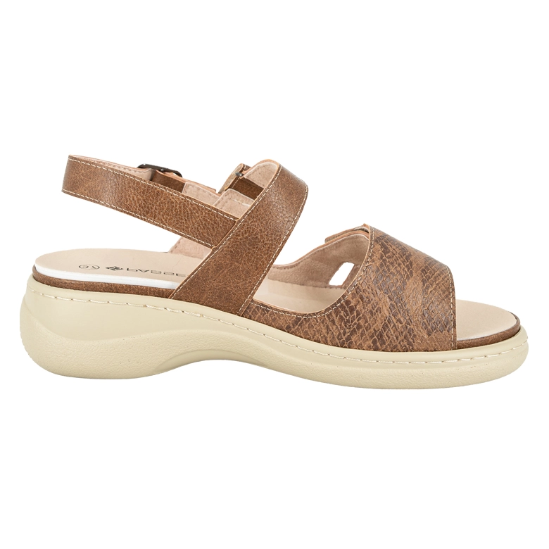 SANDALIA CONFORT AJUSTABLE DEMIR CARAMELO PASSER - 3