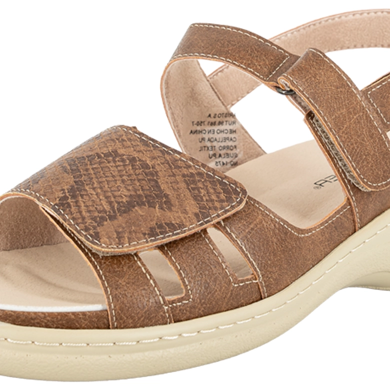 SANDALIA CONFORT AJUSTABLE DEMIR CARAMELO PASSER - 5