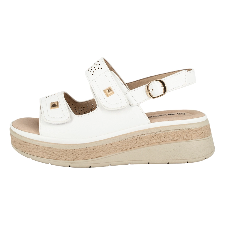 SANDALIA CONFORT AJUSTABLE RIZA BLANCO PASSER - 2