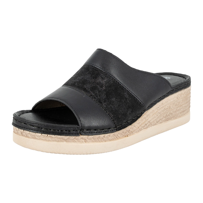 SANDALIA MULE SOLIN NEGRO PASSER - 1