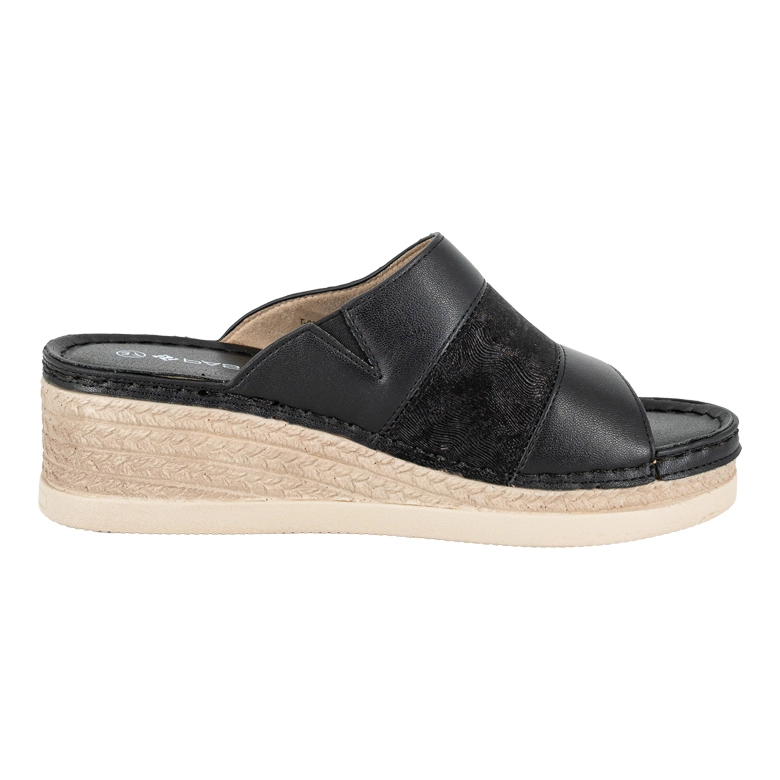 SANDALIA MULE SOLIN NEGRO PASSER - 3