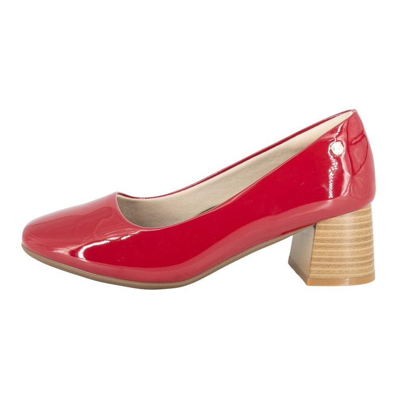 ZAPATO TACON BLOQUE SUZI ROJO ALQUIMIA - 2