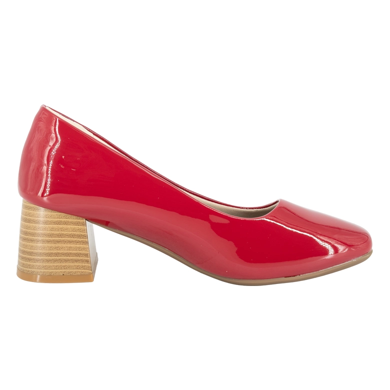 ZAPATO TACON BLOQUE SUZI ROJO ALQUIMIA - 3