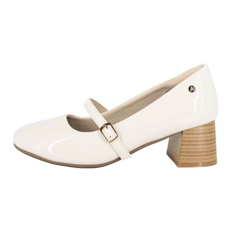 ZAPATO TACON BLOQUE LIA HUESO ALQUIMIA - 2
