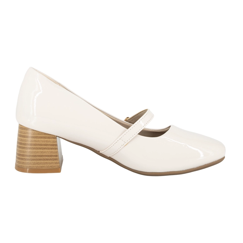 ZAPATO TACON BLOQUE LIA HUESO ALQUIMIA - 3