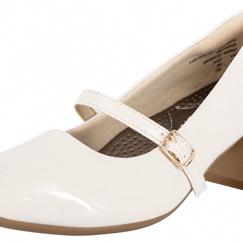 ZAPATO TACON BLOQUE LIA HUESO ALQUIMIA - 5