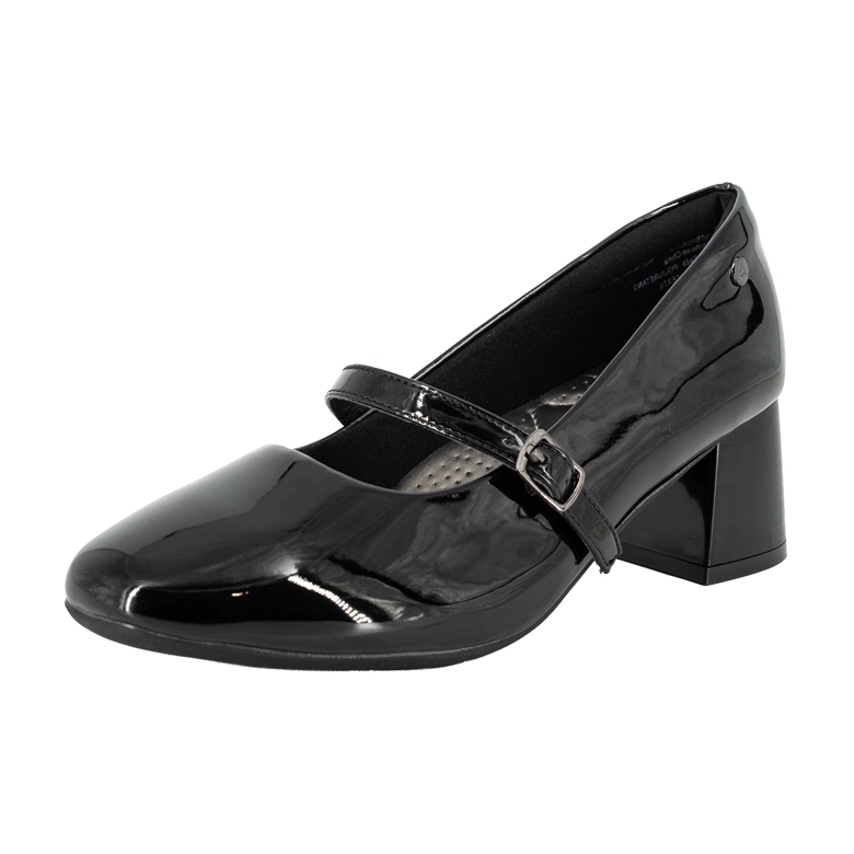 ZAPATO TACON BLOQUE LIA NEGRO ALQUIMIA - 1