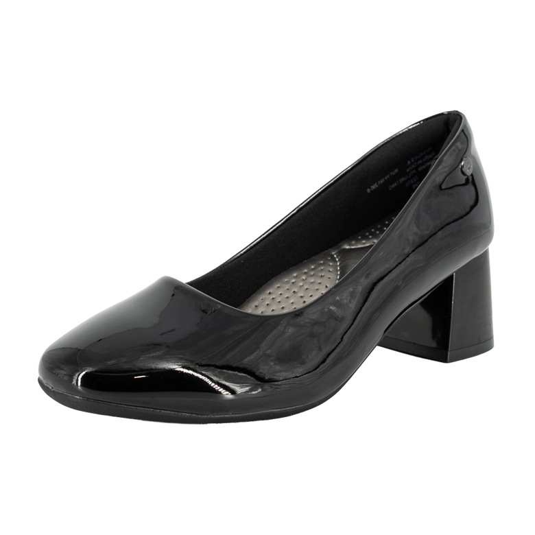 ZAPATO TACON BLOQUE SUZI NEGRO CHAROL ALQUIMIA - 1