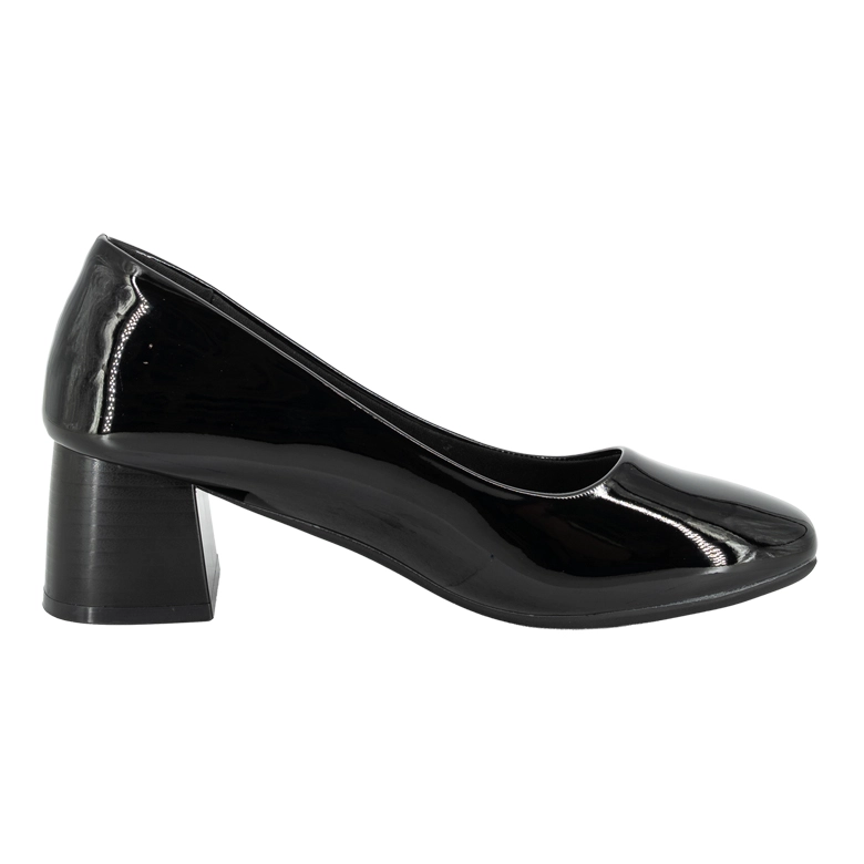 ZAPATO TACON BLOQUE SUZI NEGRO CHAROL ALQUIMIA - 3