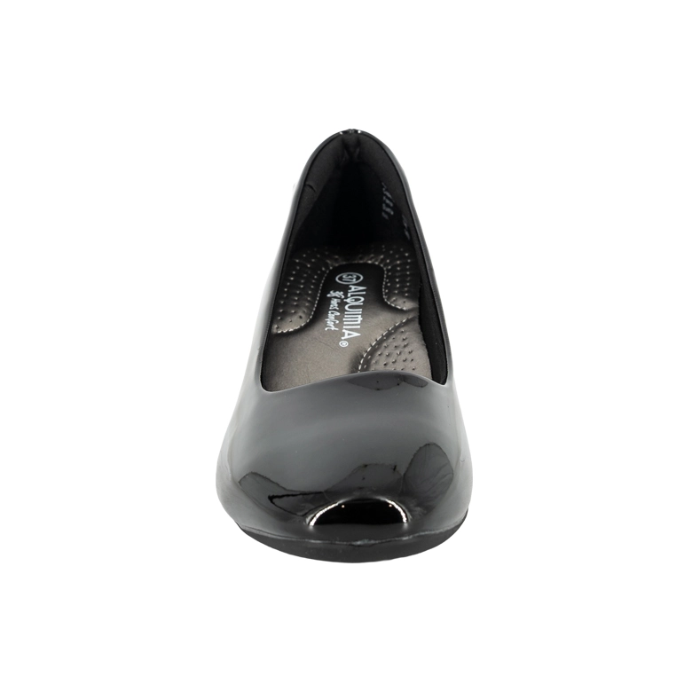ZAPATO TACON BLOQUE SUZI NEGRO CHAROL ALQUIMIA - 4