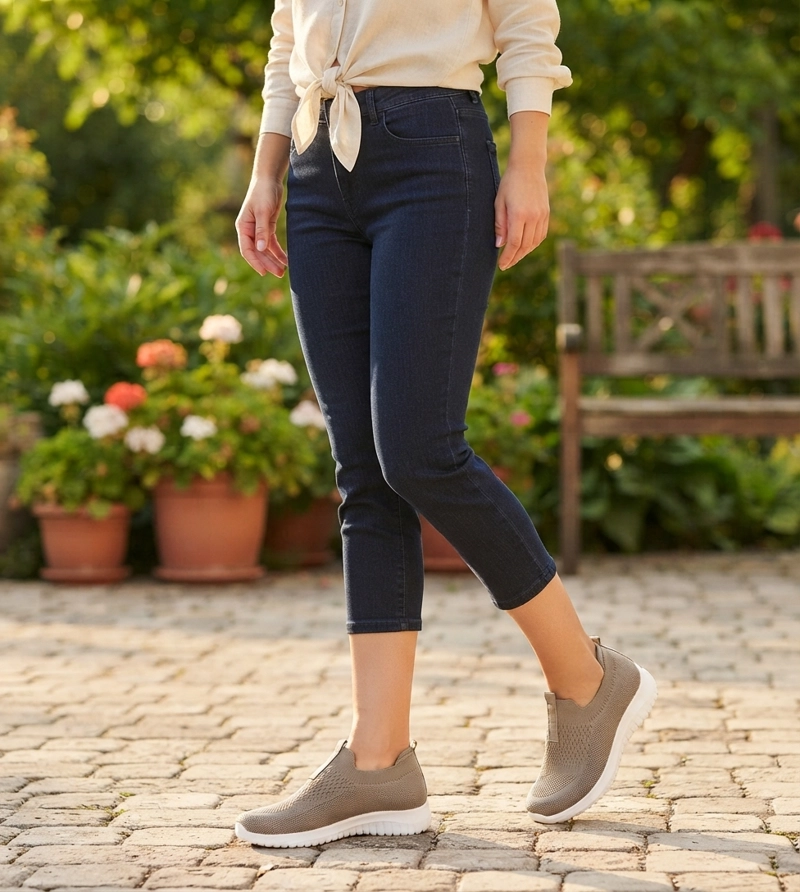 ZAPATILLA DE TELA ELASTICA WADI KHAKI ALQUIMIA - 6