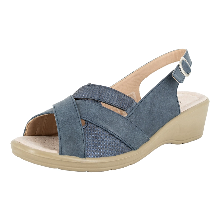 SANDALIA CONFORT AJUSTABLE ZARP AZUL PASSER - 1