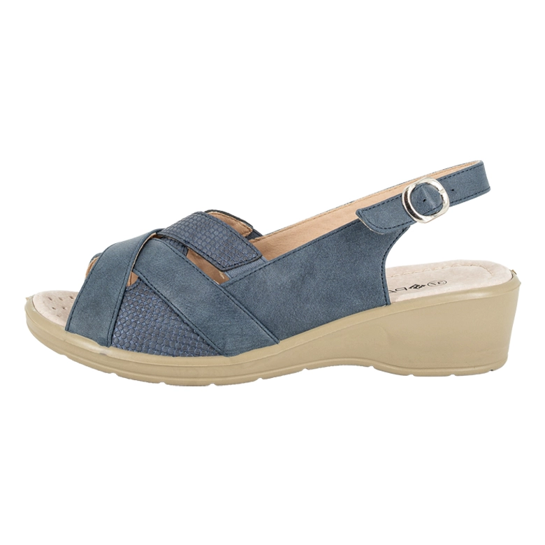 SANDALIA CONFORT AJUSTABLE ZARP AZUL PASSER - 2