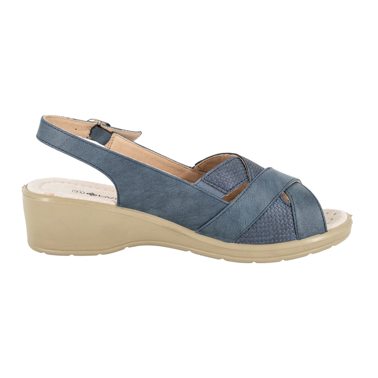 SANDALIA CONFORT AJUSTABLE ZARP AZUL PASSER - 3