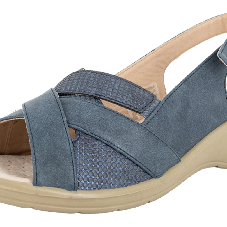 SANDALIA CONFORT AJUSTABLE ZARP AZUL PASSER - 5