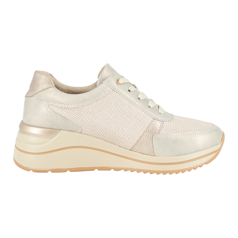 ZAPATILLA URBANA CON CUÑA COLE CHAMPAGNE ALQUIMIA - 3