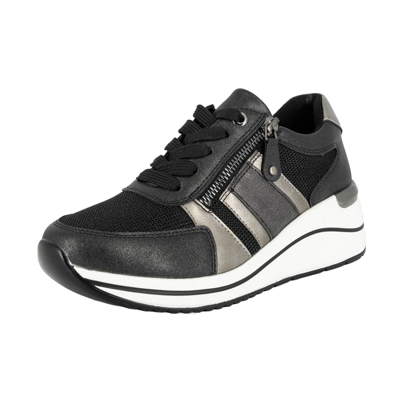 ZAPATILLA URBANA CON CUÑA COLE NEGRO ALQUIMIA - 1