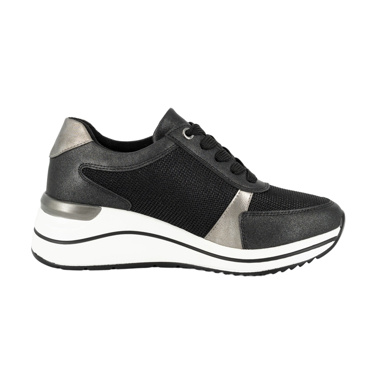 ZAPATILLA URBANA CON CUÑA COLE NEGRO ALQUIMIA - 3