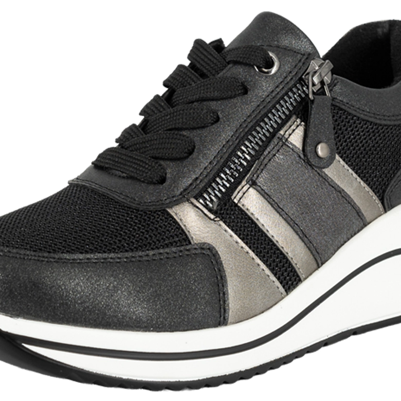 ZAPATILLA URBANA CON CUÑA COLE NEGRO ALQUIMIA - 5