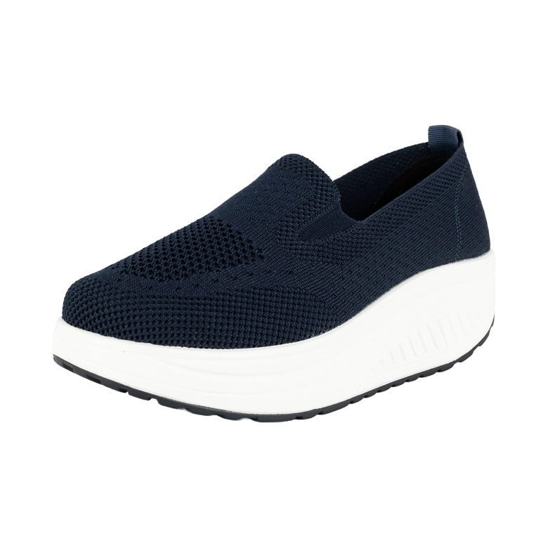 MOCASIN PLATAFORMA SLIP-ON BETH AZUL ALQUIMIA - 1