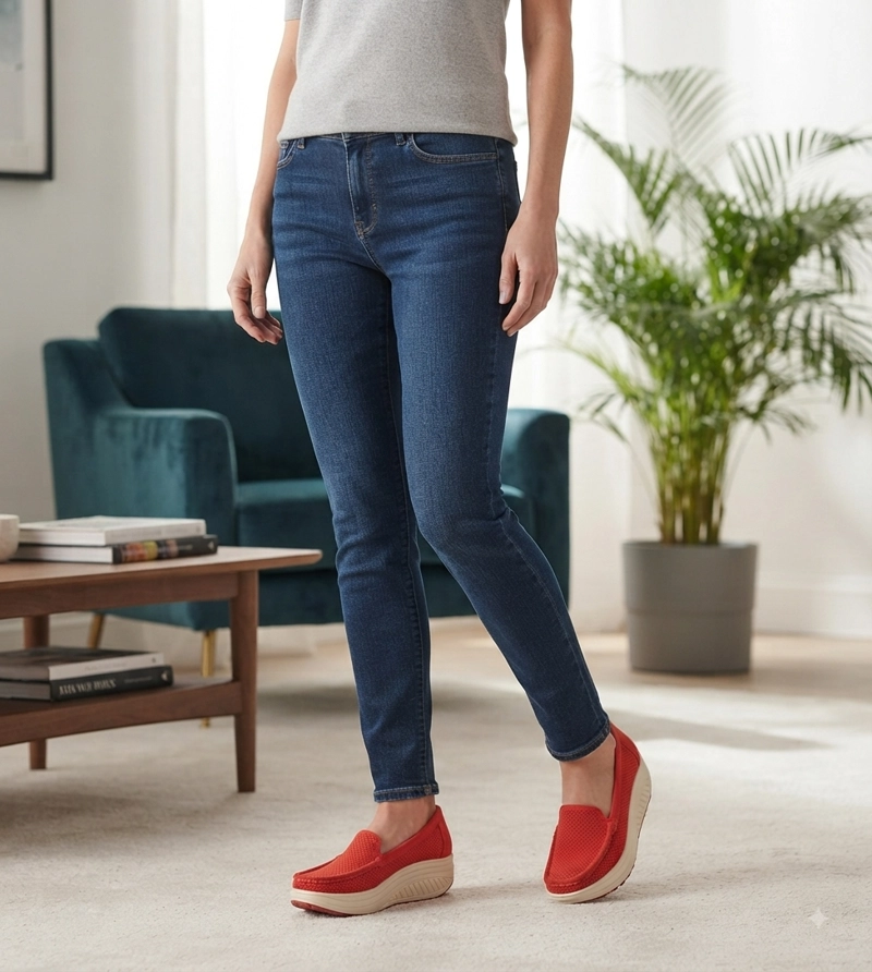 MOCASIN PLATAFORMA SLIP-ON DIANE ROJO ALQUIMIA - 6