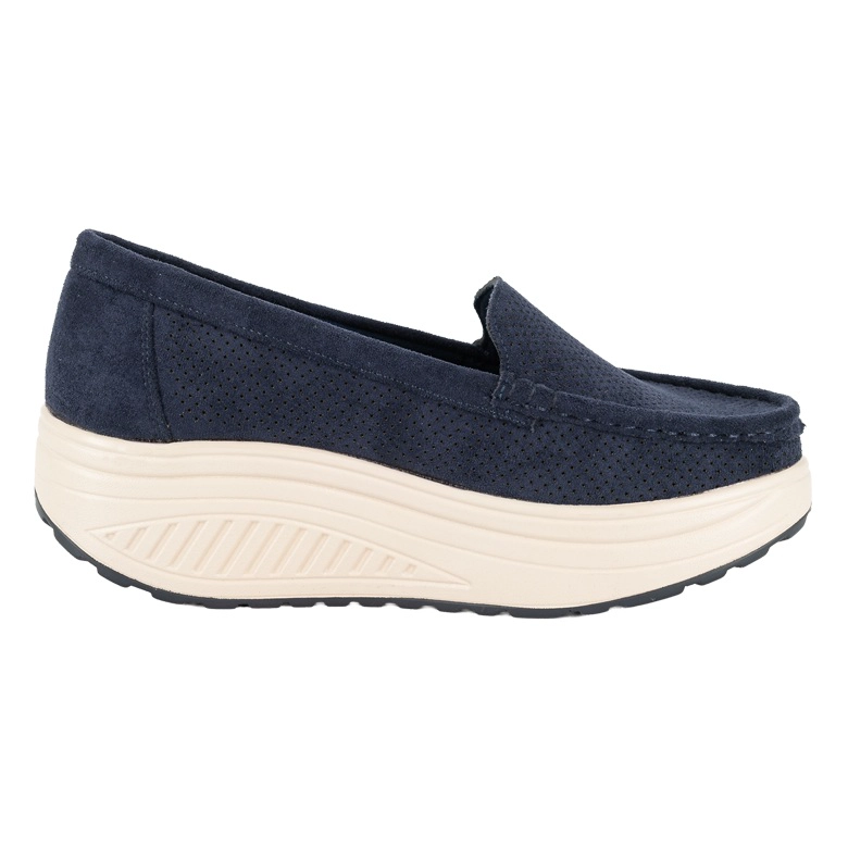 MOCASIN PLATAFORMA SLIP-ON DIANE AZUL ALQUIMIA - 3