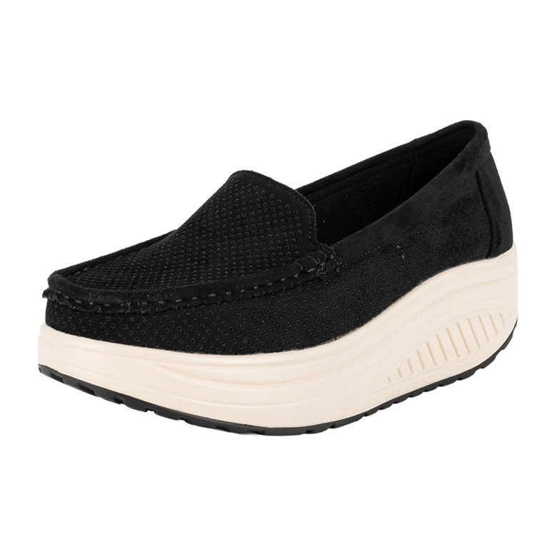 MOCASIN PLATAFORMA SLIP-ON DIANE NEGRO ALQUIMIA - 1