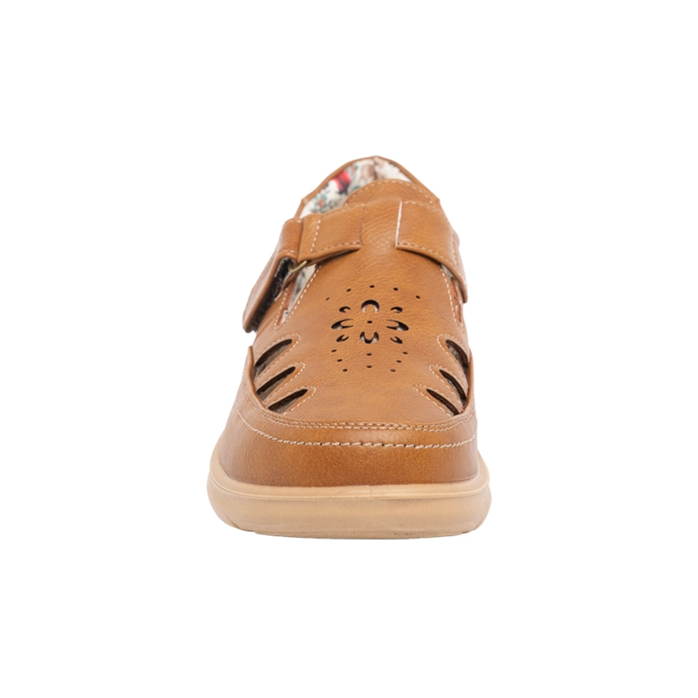 ZAPATO CONFORT CON VELCRO ANGI CARAMELO PASSER - 4