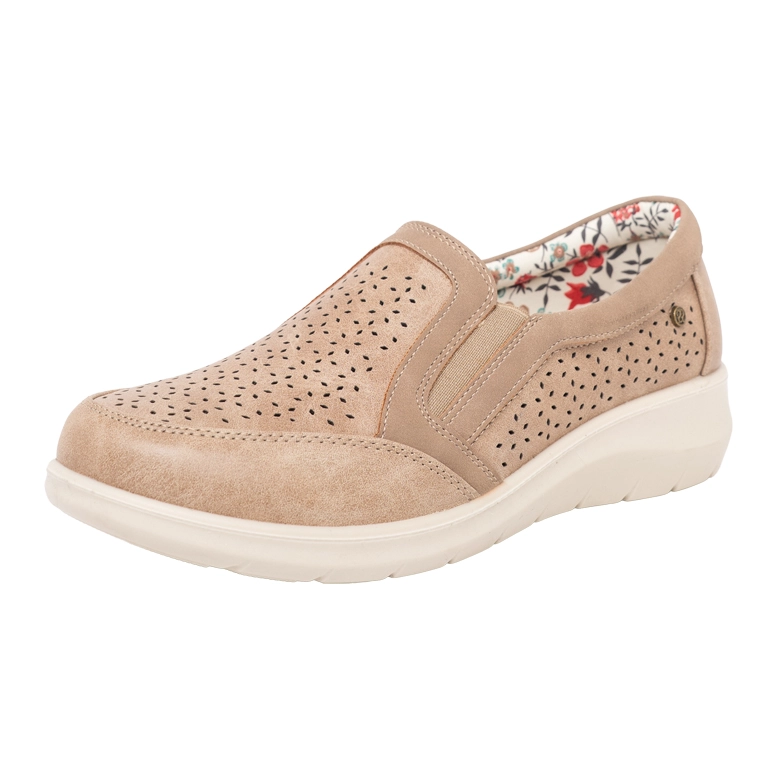 MOCASIN CASUAL CONFORT CON ELASTICO NANI TOSTADO PASSER - 1
