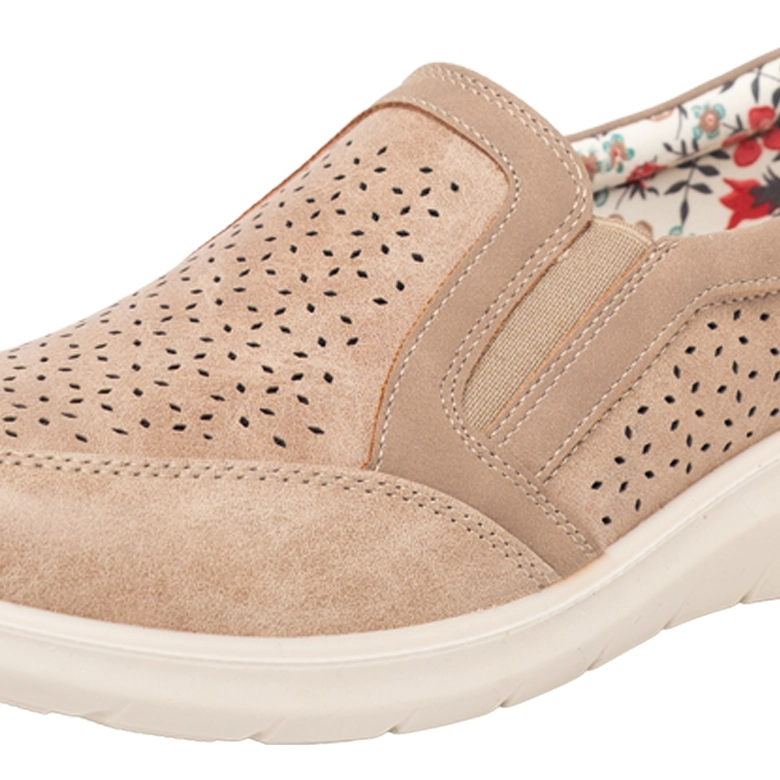 MOCASIN CASUAL CONFORT CON ELASTICO NANI TOSTADO PASSER - 5
