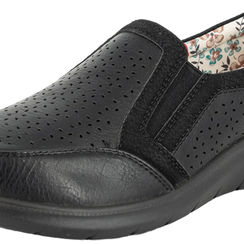 MOCASIN CASUAL CONFORT CON ELASTICO NANI NEGRO PASSER - 5