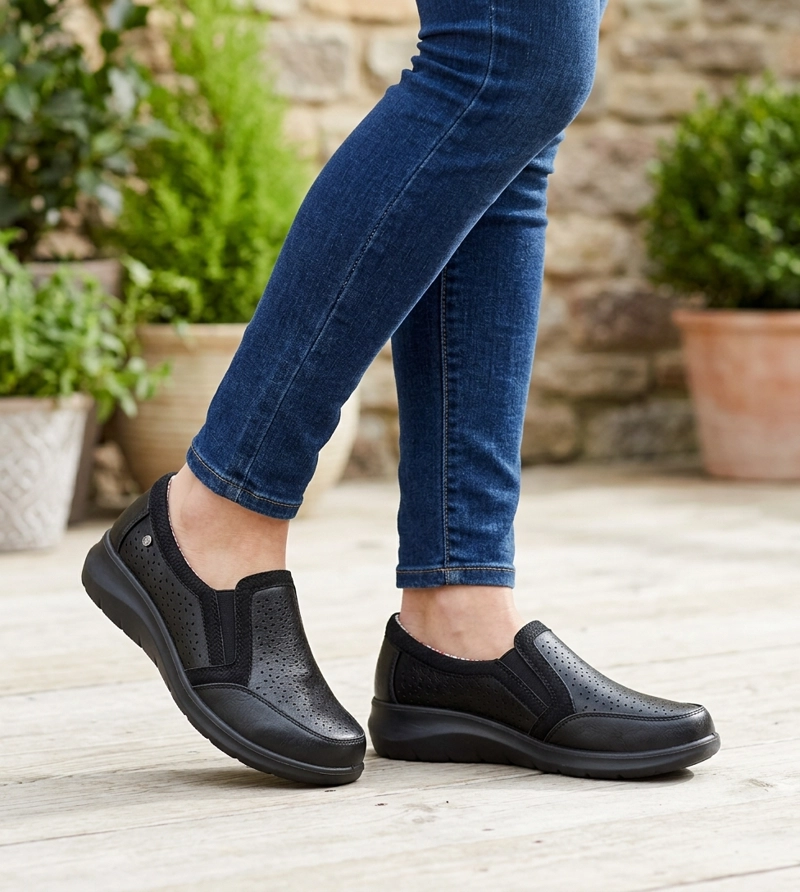 MOCASIN CASUAL CONFORT CON ELASTICO NANI NEGRO PASSER - 6