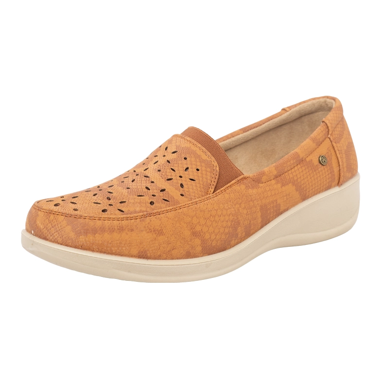 MOCASIN CASUAL CONFORT CON ELASTICO HEBEI CARAMELO PASSER 37