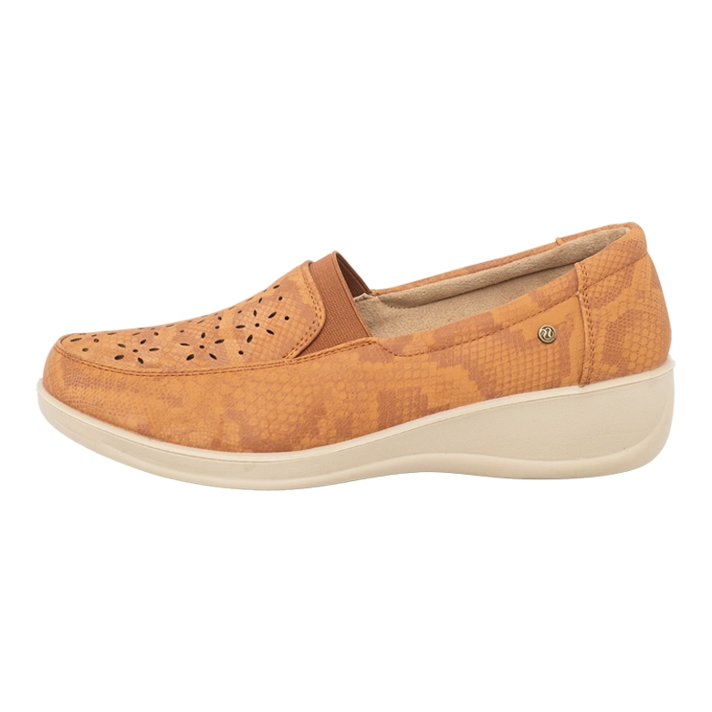 MOCASIN CASUAL CONFORT CON ELASTICO HEBEI CARAMELO PASSER - 2