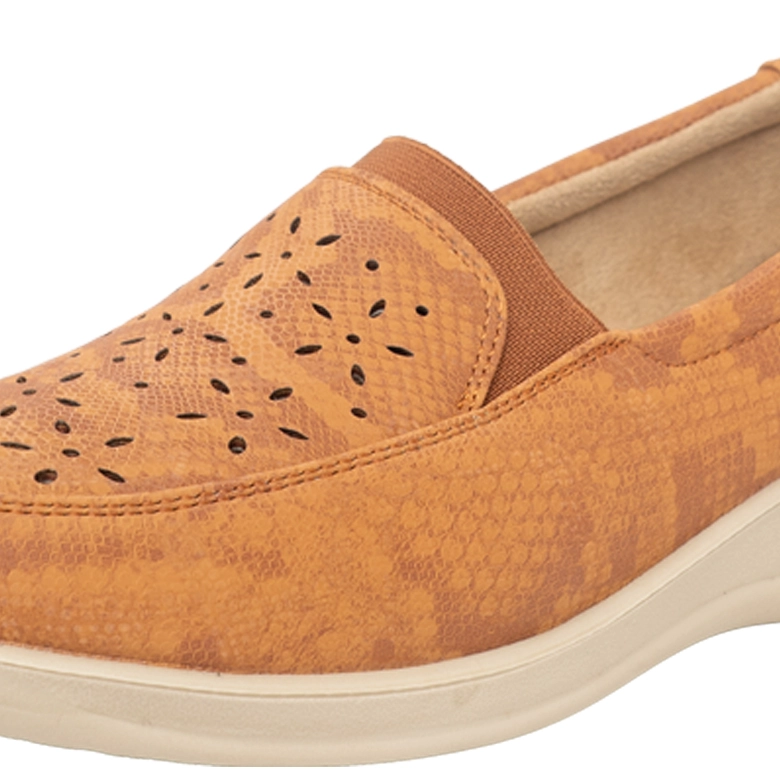 MOCASIN CASUAL CONFORT CON ELASTICO HEBEI CARAMELO PASSER - 5