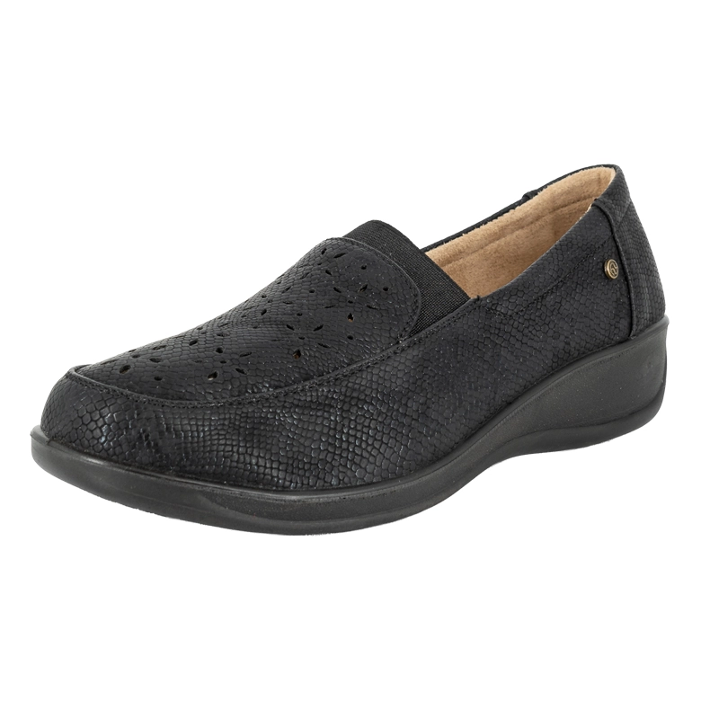 MOCASIN CASUAL CONFORT CON ELASTICO HEBEI NEGRO PASSER 39
