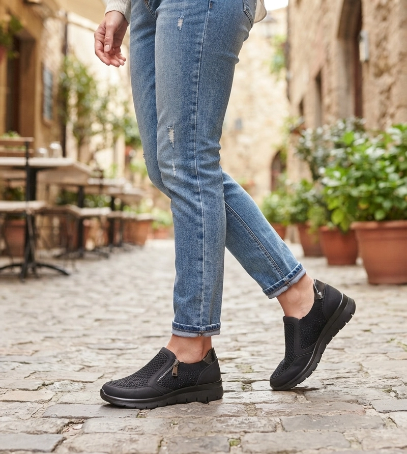 ZAPATILLA CONFORT CASUAL MURAT NEGRO PASSER - 6