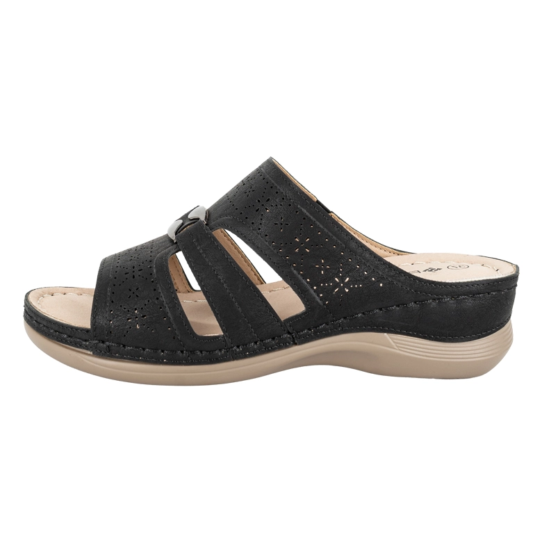 SANDALIA CONFORT SCALO NEGRO PASSER - 2
