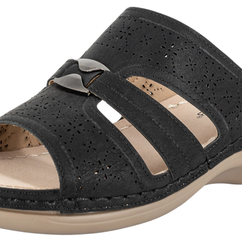 SANDALIA CONFORT SCALO NEGRO PASSER - 5