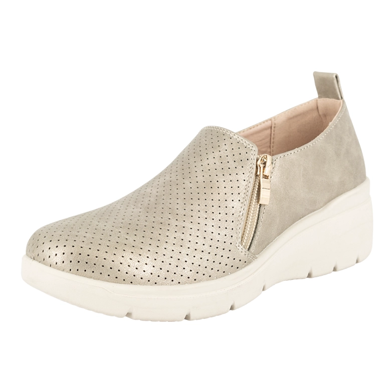 ZAPATILLA CONFORT CASUAL FAYET DORADO PASSER - 1
