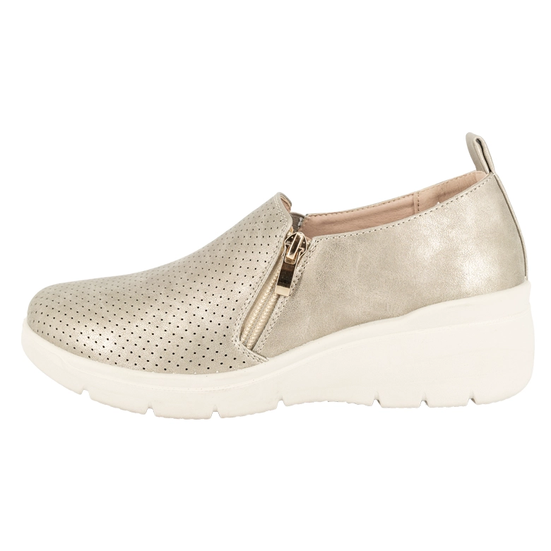 ZAPATILLA CONFORT CASUAL FAYET DORADO PASSER - 2