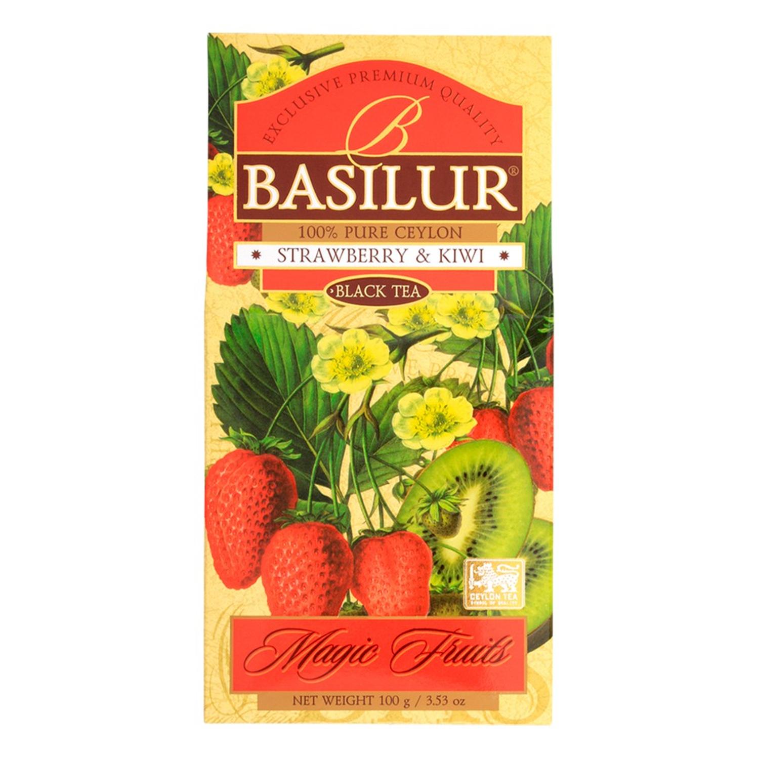 INFUSION TE FRUTILLA BASILUR FRUTAS NEGRO KIWY HOJA - 2