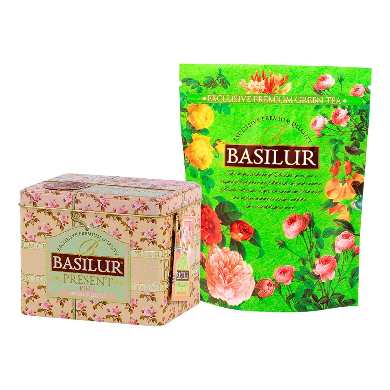 TE HOJA VERDE JASMIN PINA COFRE PRESENT 100GR - BASILUR - 2