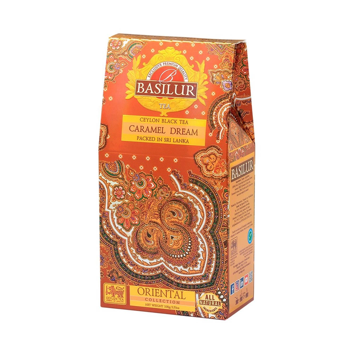 INFUSION TE BASILUR ORIENTAL NEGRO CARAMEL DREAM HOJA - 1