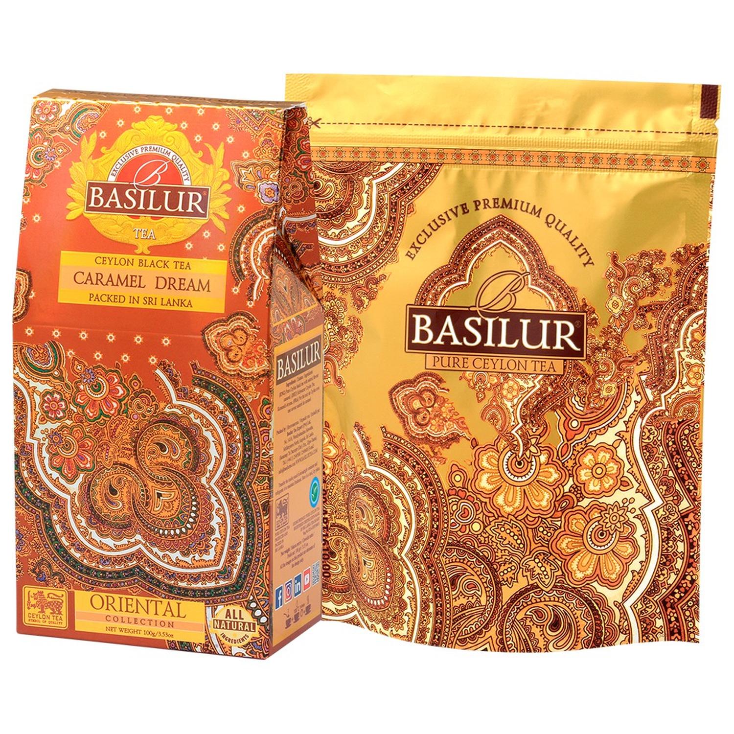 INFUSION TE BASILUR ORIENTAL NEGRO CARAMEL DREAM HOJA - 2