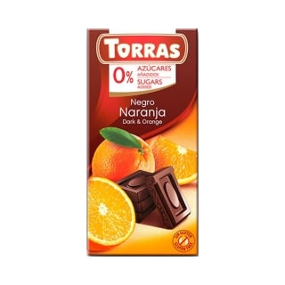 CHOCOLATA CON SABOR NARANJA SIN AZUCAR - TORRAS - 1