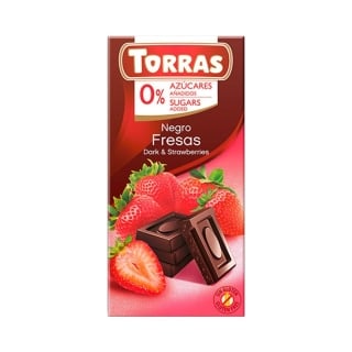 CHOCOLATE CON SABOR A FRUTILLA SIN AZUCAR - TORRAS - 1