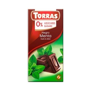CHOCOLATE CON SABOR MENTA SIN AZUCAR - TORRAS - 1