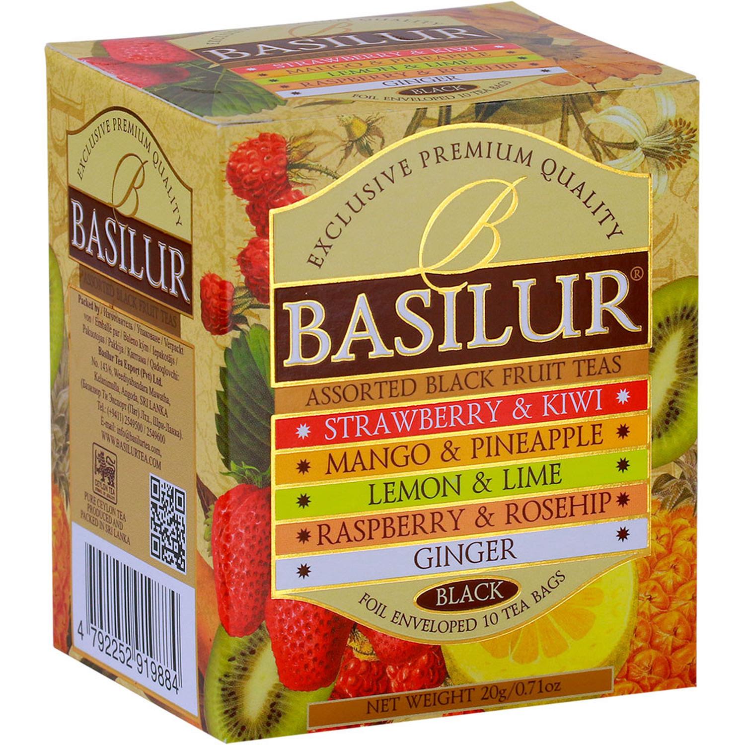 TE NEGRO FRUTAS SURTIDOS 10 BOLSAS -BASILUR - 2